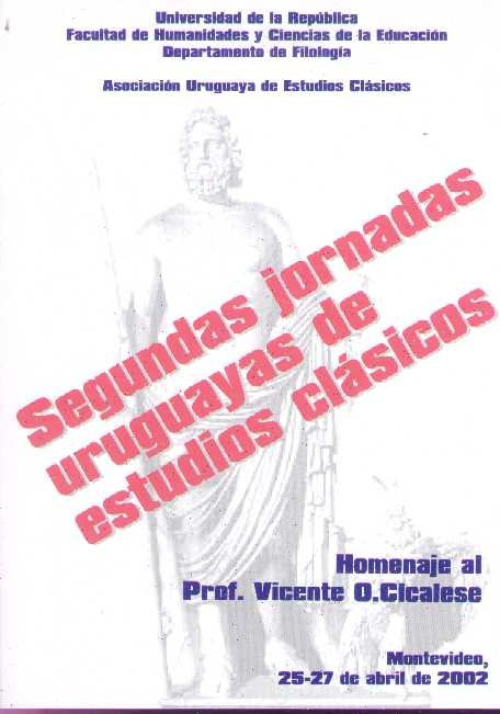 SEGUNDAS JORNADAS URUGUAYAS DE ESTUDIOS CLASICOS