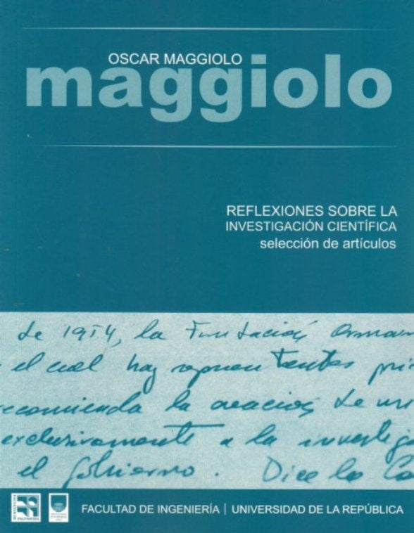 REFLEXIONES SOBRE LA INVESTIGACION CIENTIFICA | MAGGIOLO OSCAR