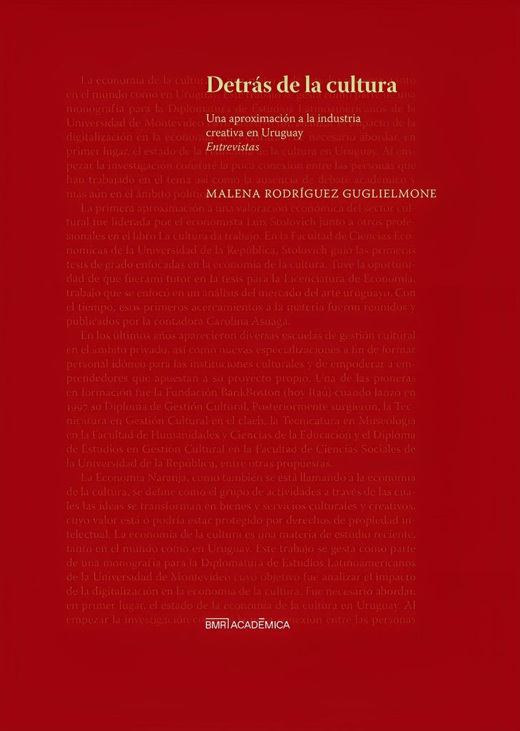 Detrás de la cultura | MALENA RODRIGUEZ GUGLIELMONE