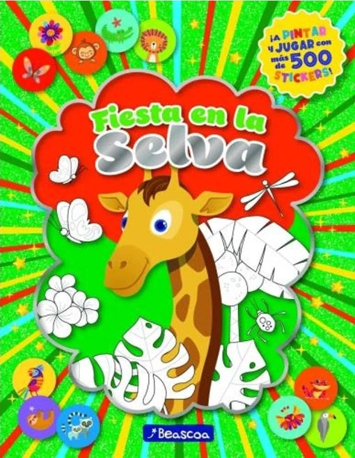 FIESTA DE STICKERS +500 ANIMALES SELVA | Anónimo