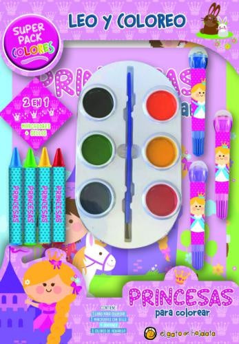 LEO Y COLOREO SUPERPACK - PRINCESAS | EL GATO DE HOJALATA