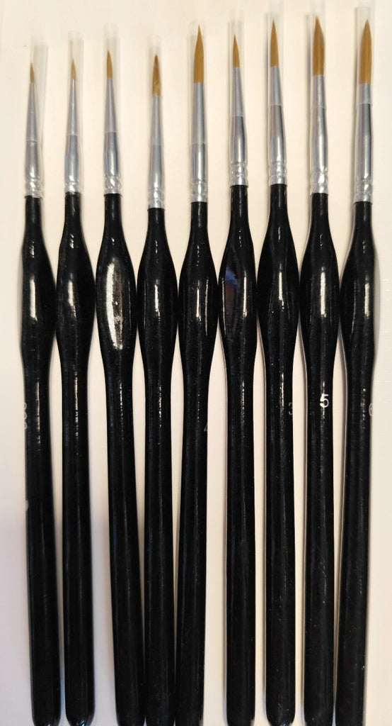 Set de 9 pinceles finos N° 14 - HB-33740 | PAPELERÍA