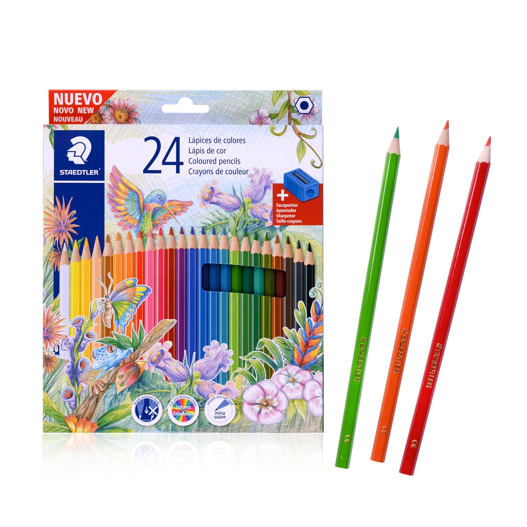 Caja de 24 Lápices de Colores Staedtler + sacapuntas
| PAPELERÍA
