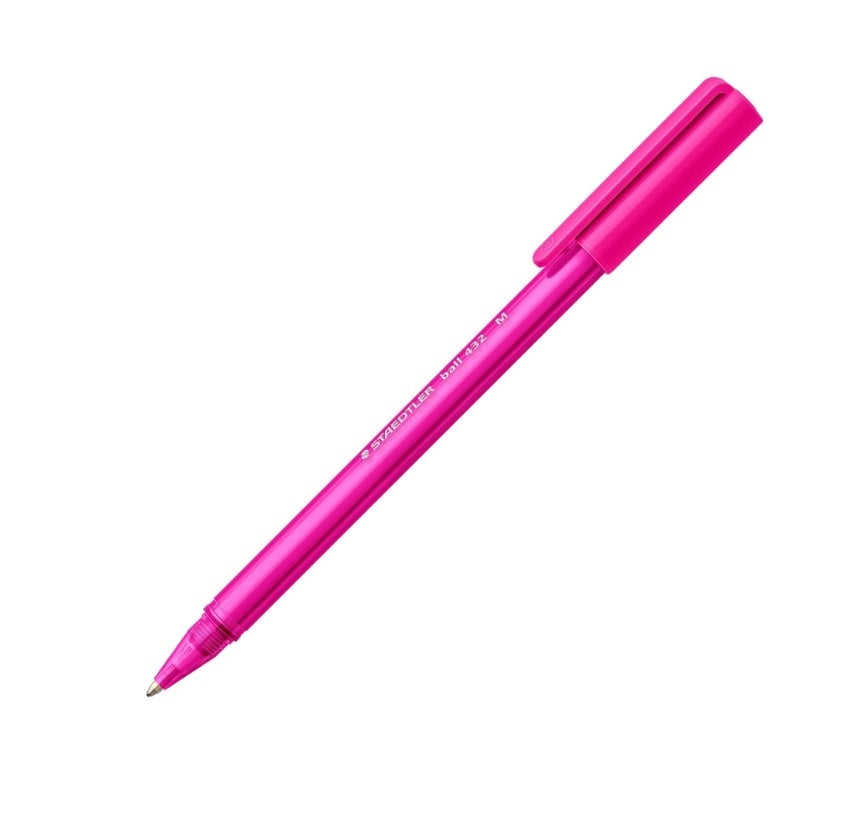 Bolígrafo Rosado Ball Punta Media | PAPELERÍA