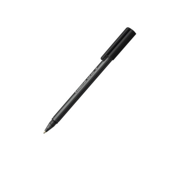 Bolígrafo Negro Ball Punta Media | PAPELERÍA