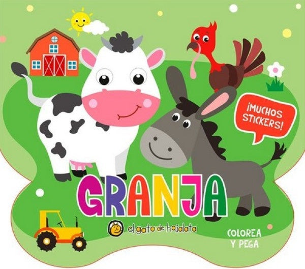 Colorea y pega: Granja | EL GATO DE HOJALATA