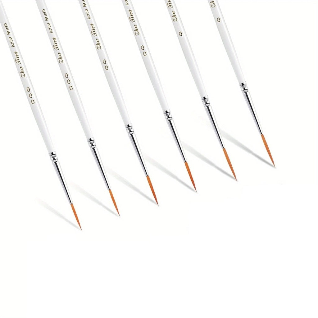 Set de 6 pinceles finos para detalles | PAPELERÍA