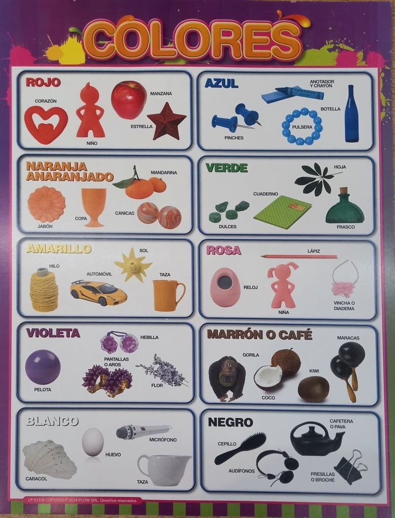 LAMINA - COLORES | Carton 43x56