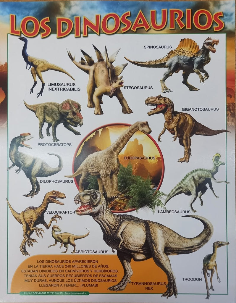 LAMINA - DINOSAURIOS | Carton 43x56