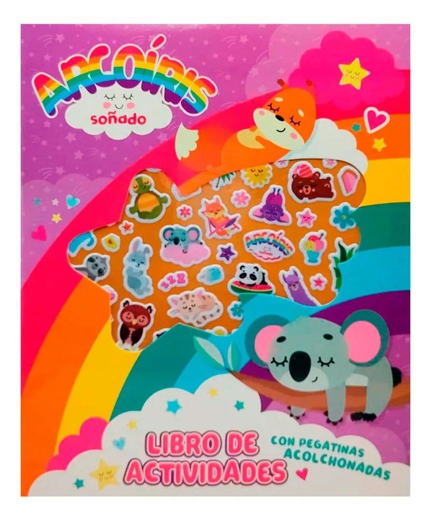 ARCOIRIS SOÑADO ACTIVIDADES CON PEGATINAS ACOLCHONADAS | SIN ASIGNAR
