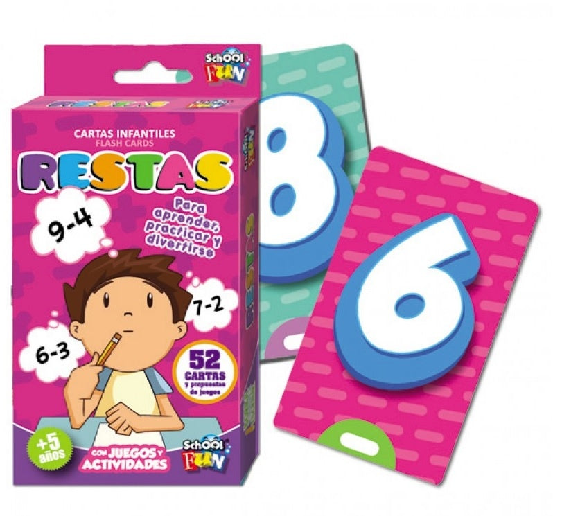 Cartas infantiles. Restas | School Fun
