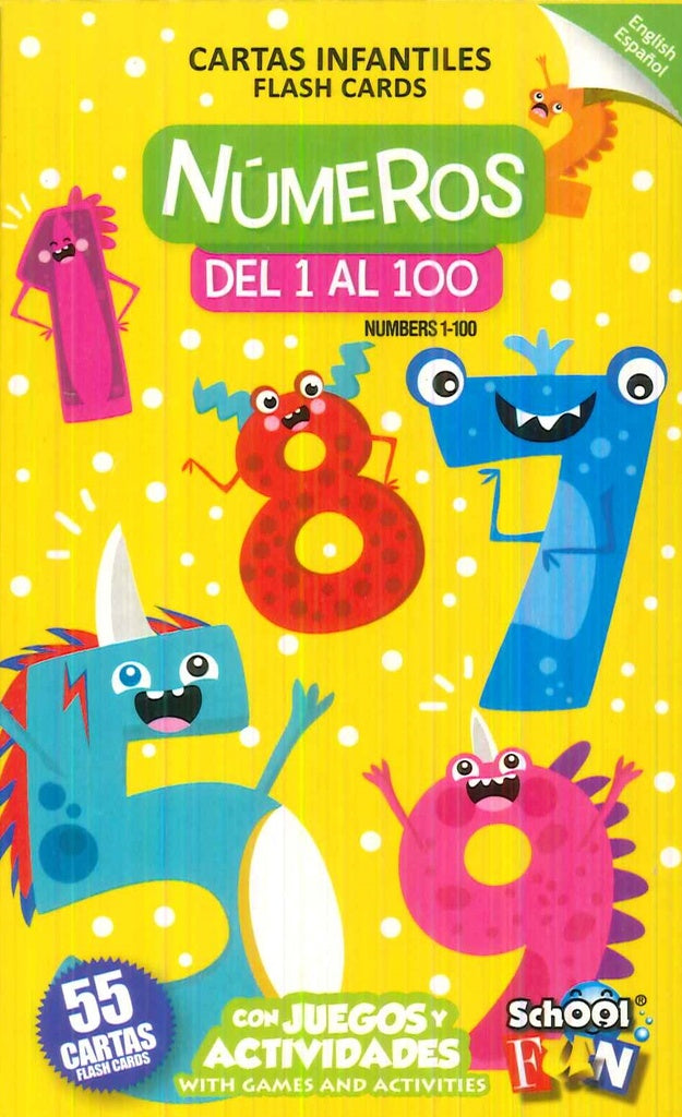 Cartas infantiles. Números del 1 al 100. | School Fun