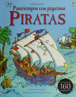 Piratas. Pasatiempos con pegatinas | USBORNE