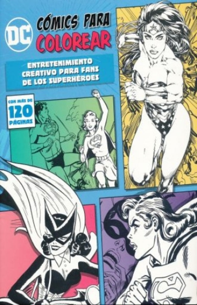 DC Cómics para colorear. Azul | DC COMICS