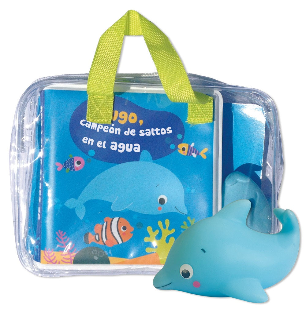 Hugo, campeón de saltos en el agua. Libro de baño | Auzou