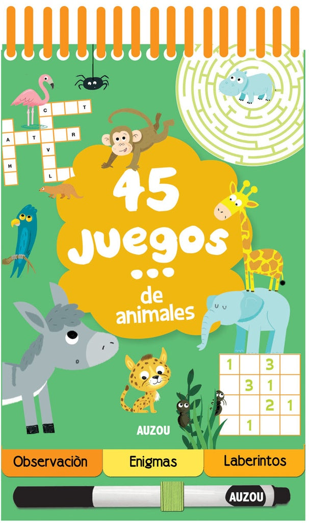 45 juegos... de animales | Auzou