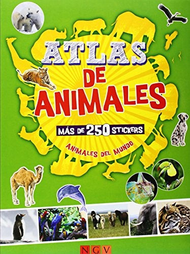 Atlas de animales: más de 250 stickers | Varios autores