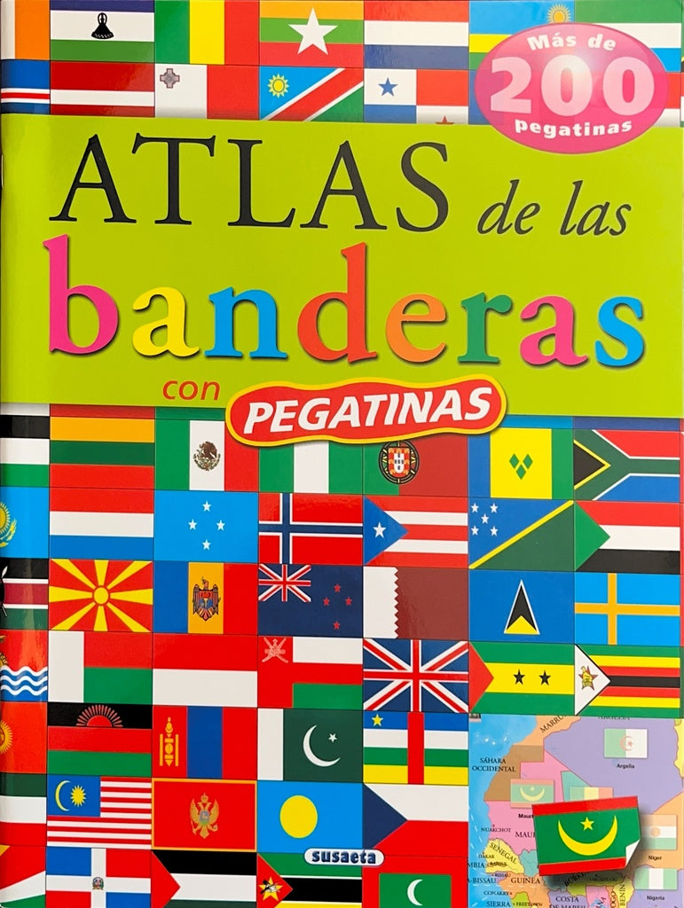 Atlas de las banderas con pegatinas | Susaeta