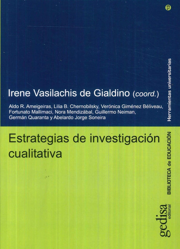 ESTRATEGIAS DE INVESTIGACION CUALITATIVA | IRENE VASILACHIS DE GIALDINO