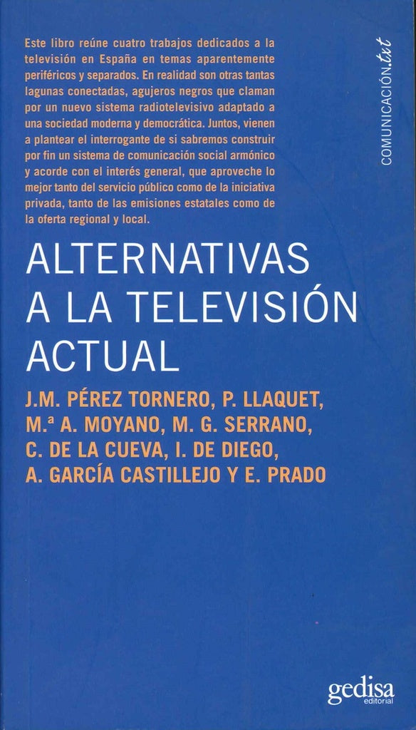 Alternativas a la televisión actual | A.A.V.V.