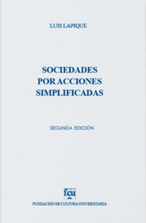Sociedades por acciones simplificadas | LUIS LAPIQUE