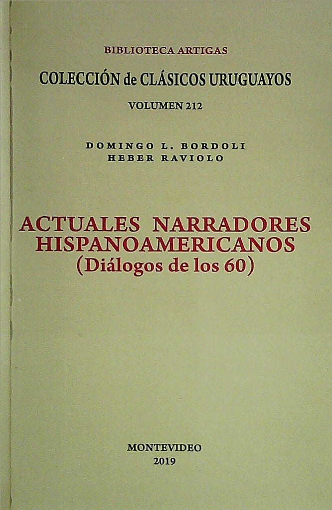 Actuales narradores hispanoamericanos | RAVIOLO, Bordoli