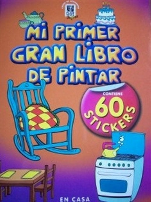 Mi primer gran libro de pintar: En casa | Inés Santamarina