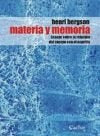 MATERIA Y MEMORIA | HENRI BERGSON