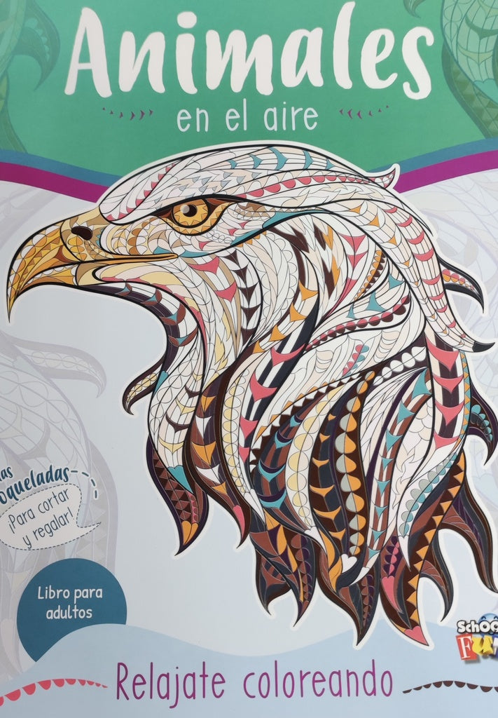 Animales en el aire. Relajate coloreando | School Fun