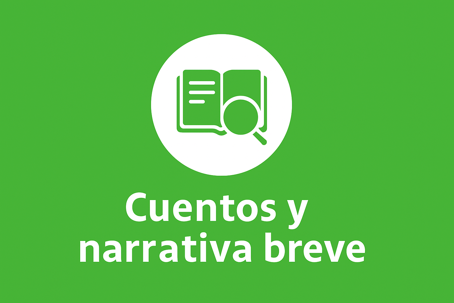 Cuentos y narrativa breve