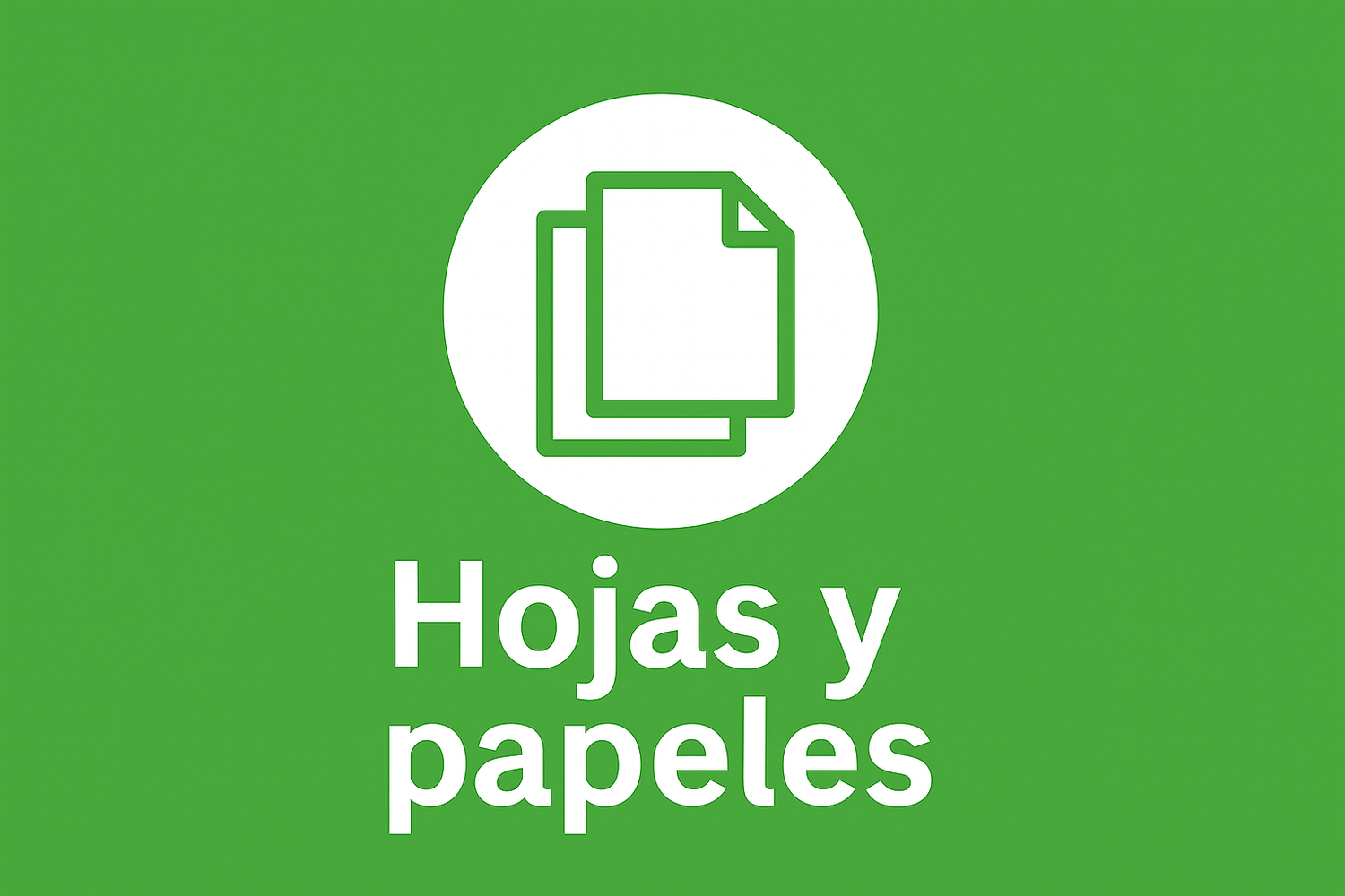 Hojas, papeles y tóner