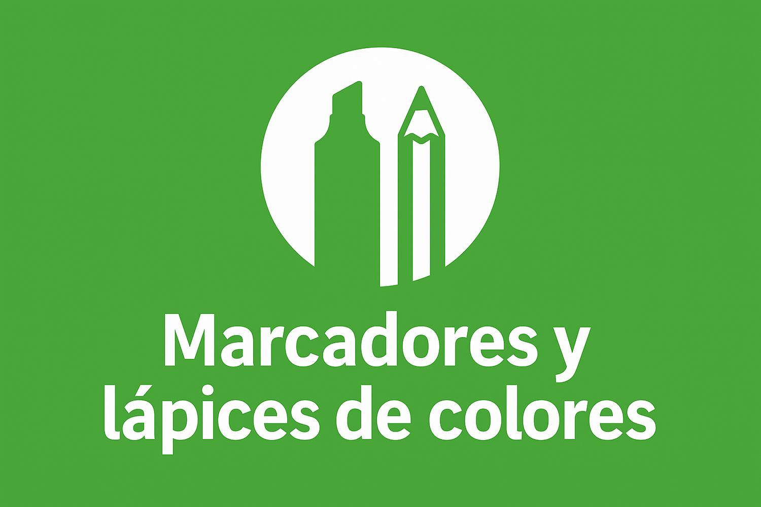 Marcadores y lápices de colores