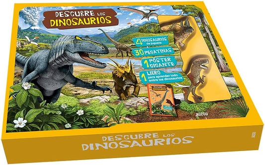 Descubre los dinosaurios (Contiene 4 dinosaurios) | ENMANUELLE OUSET