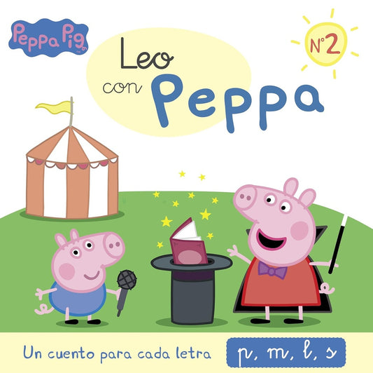 Peppa Pig. Lectoescritura - Leo con Peppa 2. Un cuento para cada letra: p, m, l, s | Hasbro/Eone