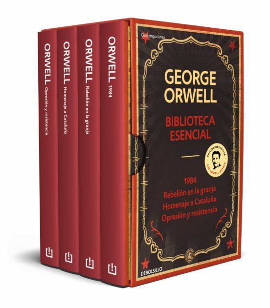 Estuche biblioteca esencial (1984, Rebelión en la granja, Homenaje a Cataluña, Opresión y resitencia | George Orwell