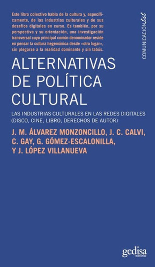 Alternativas de política cultural | A.A.V.V.