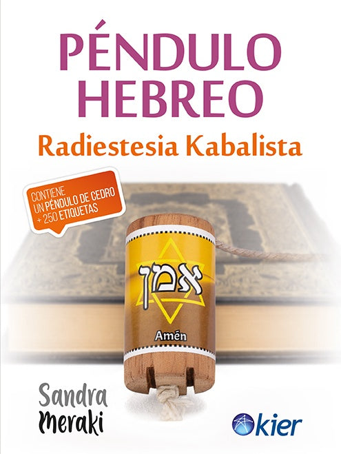 Péndulo Hebreo (Libro + péndulo + 250 etiquetas) | SANDRA MERAKI