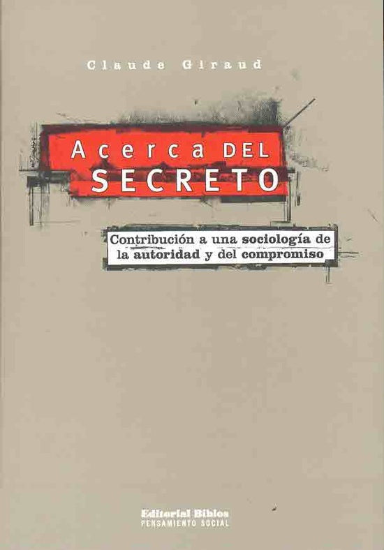 ACERCA DEL SECRETO | Claude Giraud