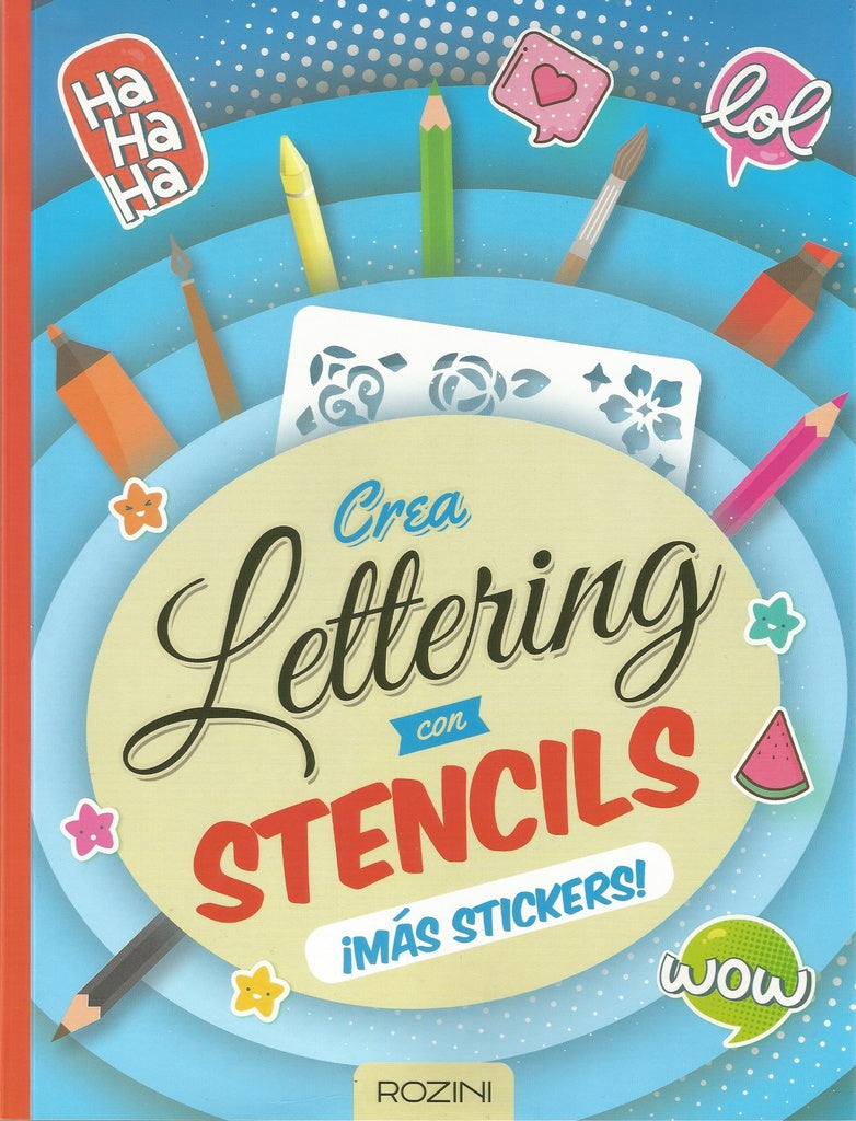 Crea lettering con stencils. Más stickers! | ROZINI MINI