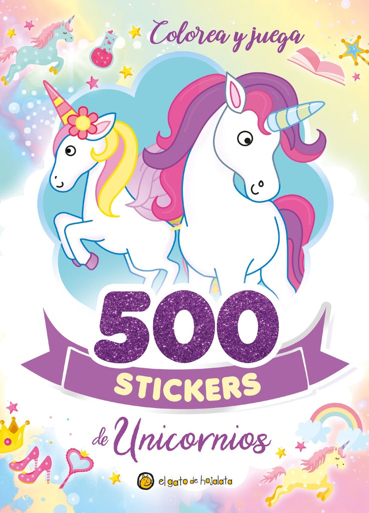 500 stickers unicornios | Varios autores