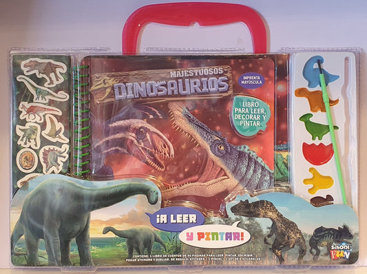 Majestuosos dinosaurios. Colección a leer y pintar | School Fun