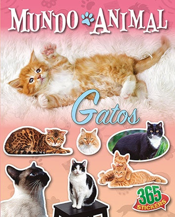 365 Stickers: Mundo Animal: Gatos | Latinbooks