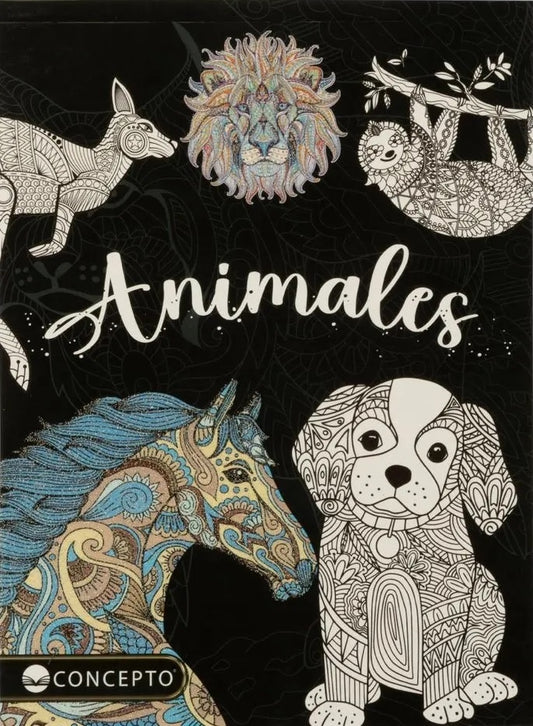 Relax Arte Serie Glitter: Animales | Latinbooks