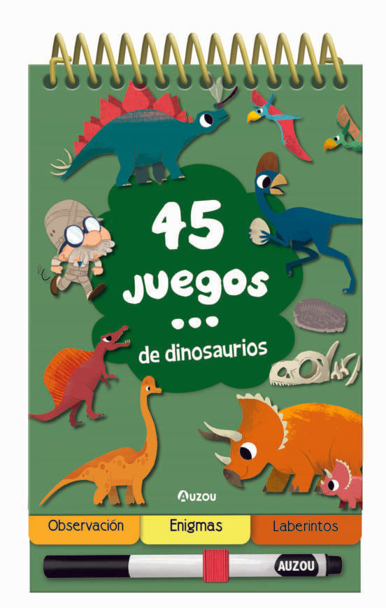 45 Juegos... de dinosaurios | Auzou