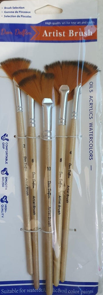 Set de 6 pinceles abanico Duro Delfín Artist Brush

 | PAPELERÍA
