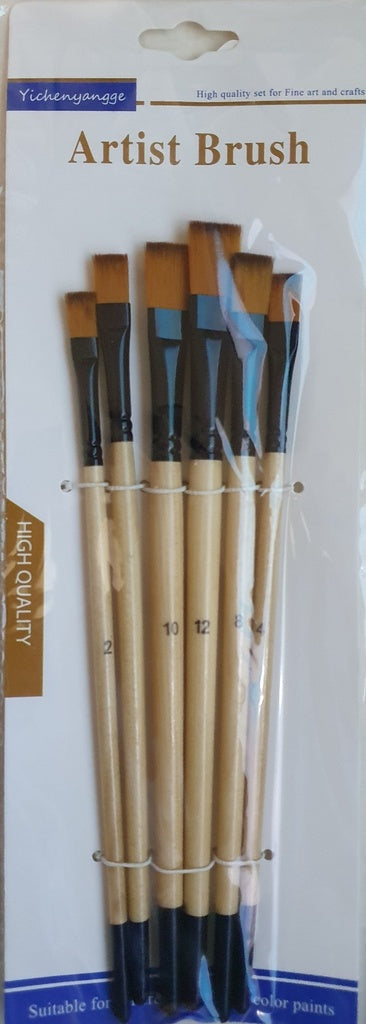 Set de 6 pinceles planos Yichenyangge Artist Brush

 | PAPELERÍA
