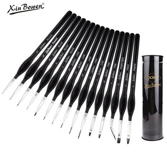 Set de pinceles XinBowen x15 en tubo - n53 (HB-3370) | PAPELERÍA