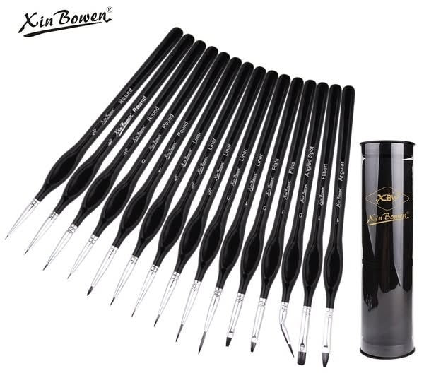 Set de pinceles XinBowen x15 en tubo - n53 (HB-3370) | PAPELERÍA