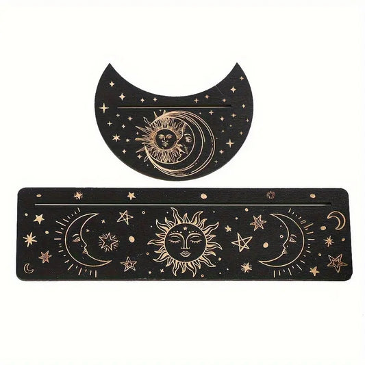 Set de 2 soportes de madera para cartas de Tarot | GENERICO