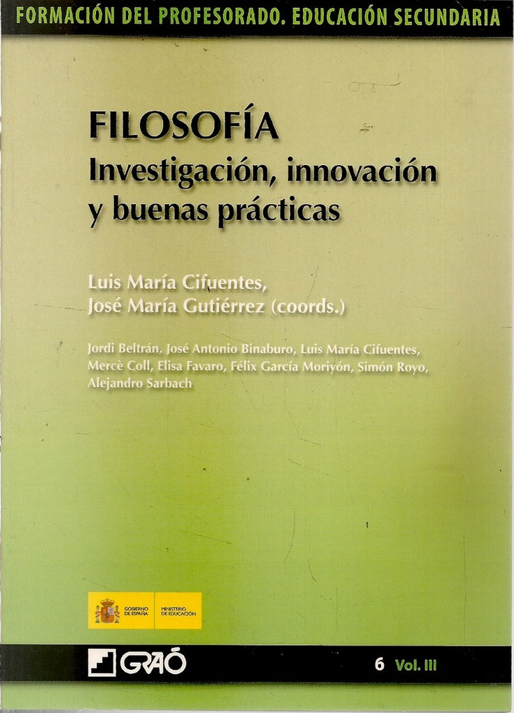 Filosofía investigación innovación y buenas prácticas | Luis María Cifuentes